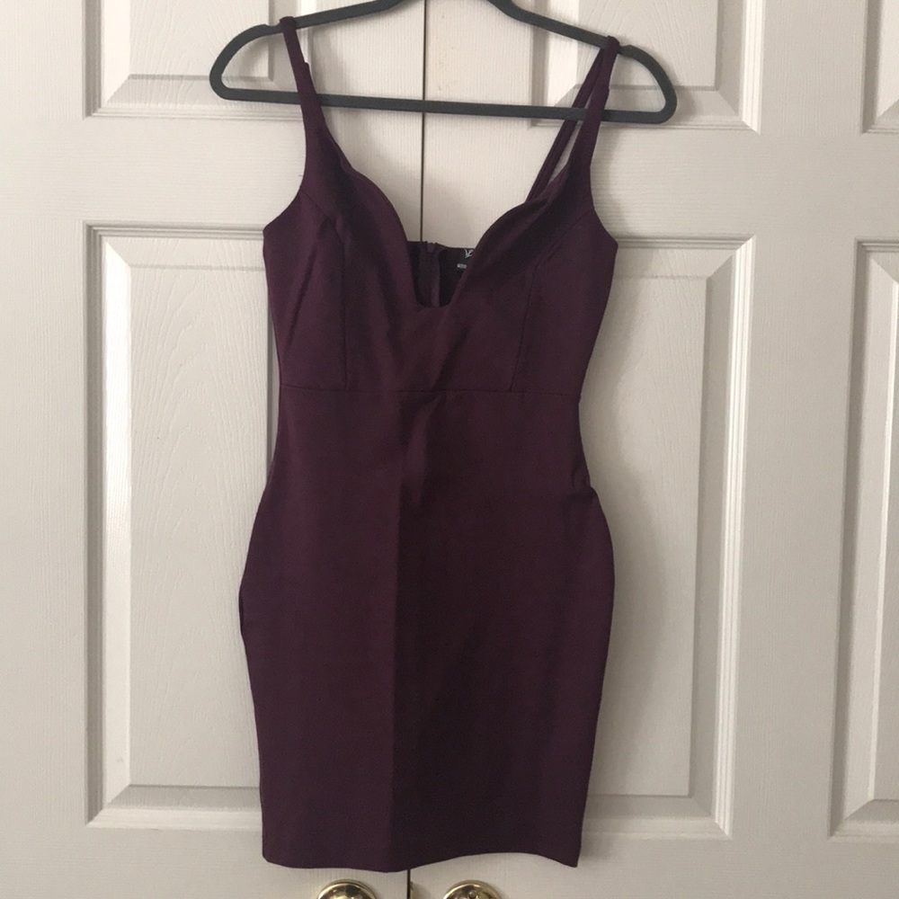 mini dress plum color